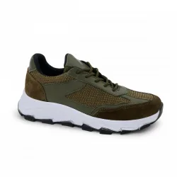 Level AnatomicΑνατομικό Sneaker γυναικείο δερμάτινο 3144 Χακί